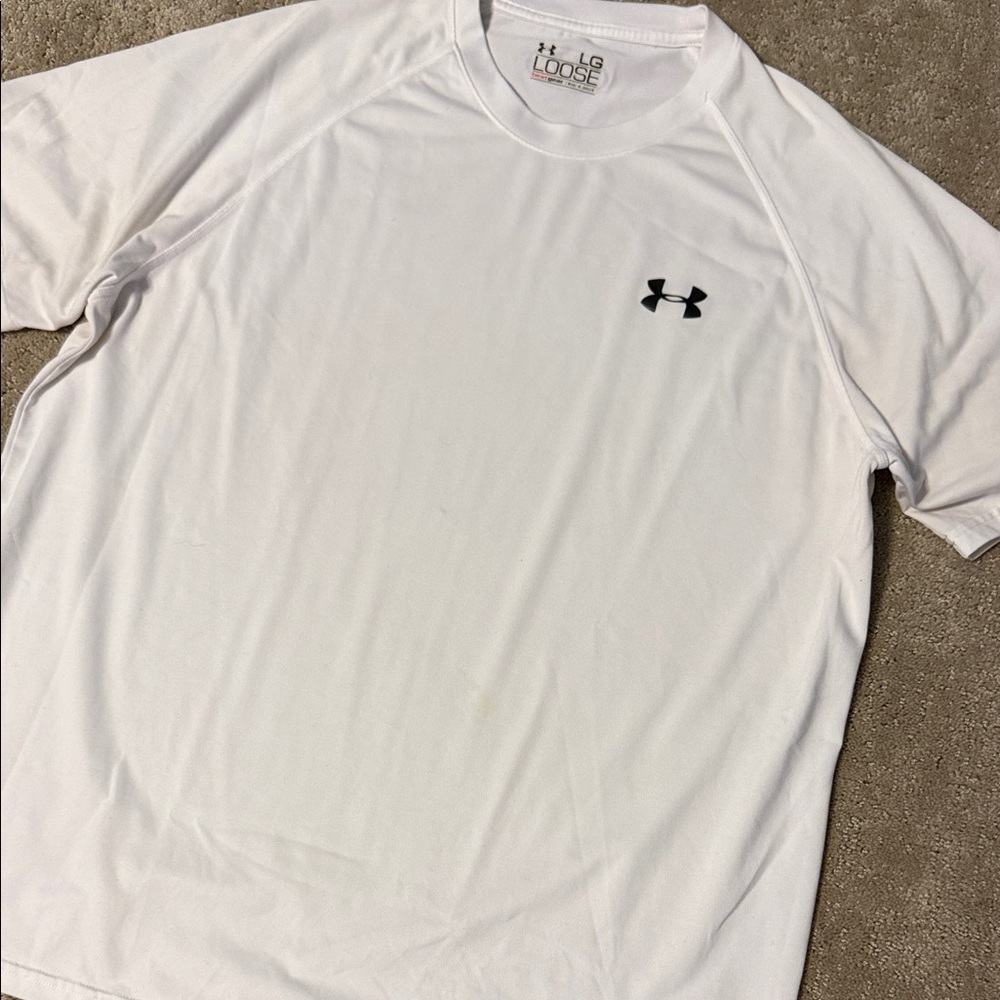 Under Armour Men's White Short Sleeve Tee